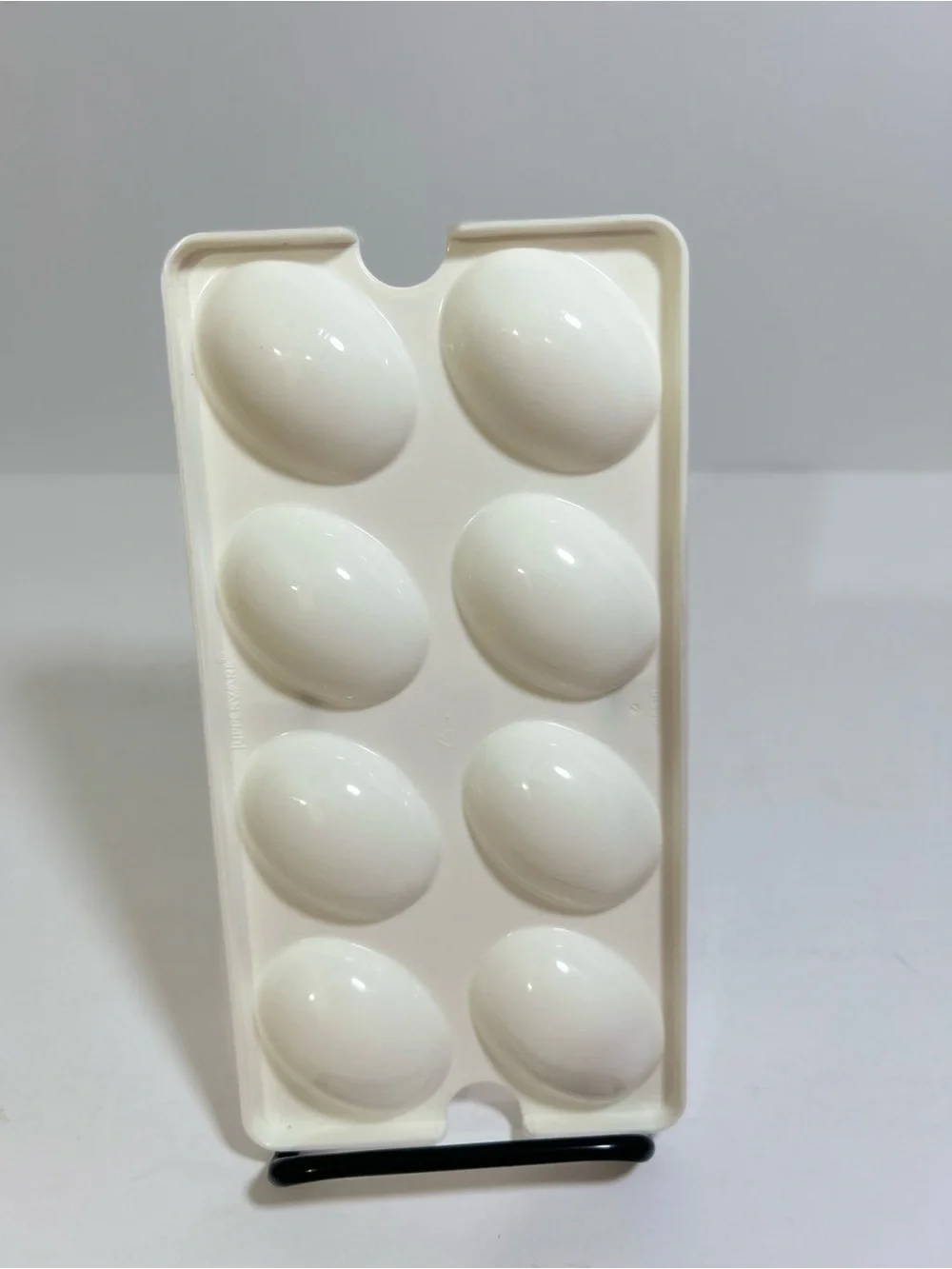 Tupperware 665-6 Deviled Egg Tray Keeper Inserts Holds 8 Eggs Replacement White